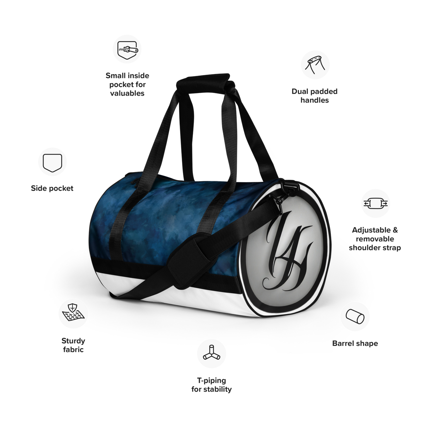 All-over print gym bag