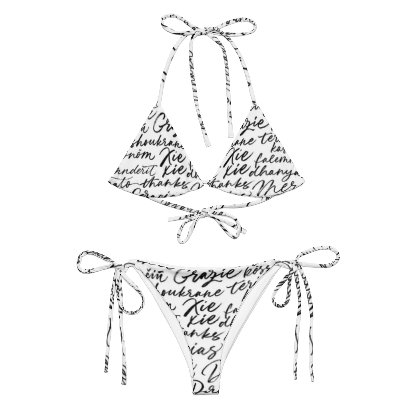 All-over string bikini