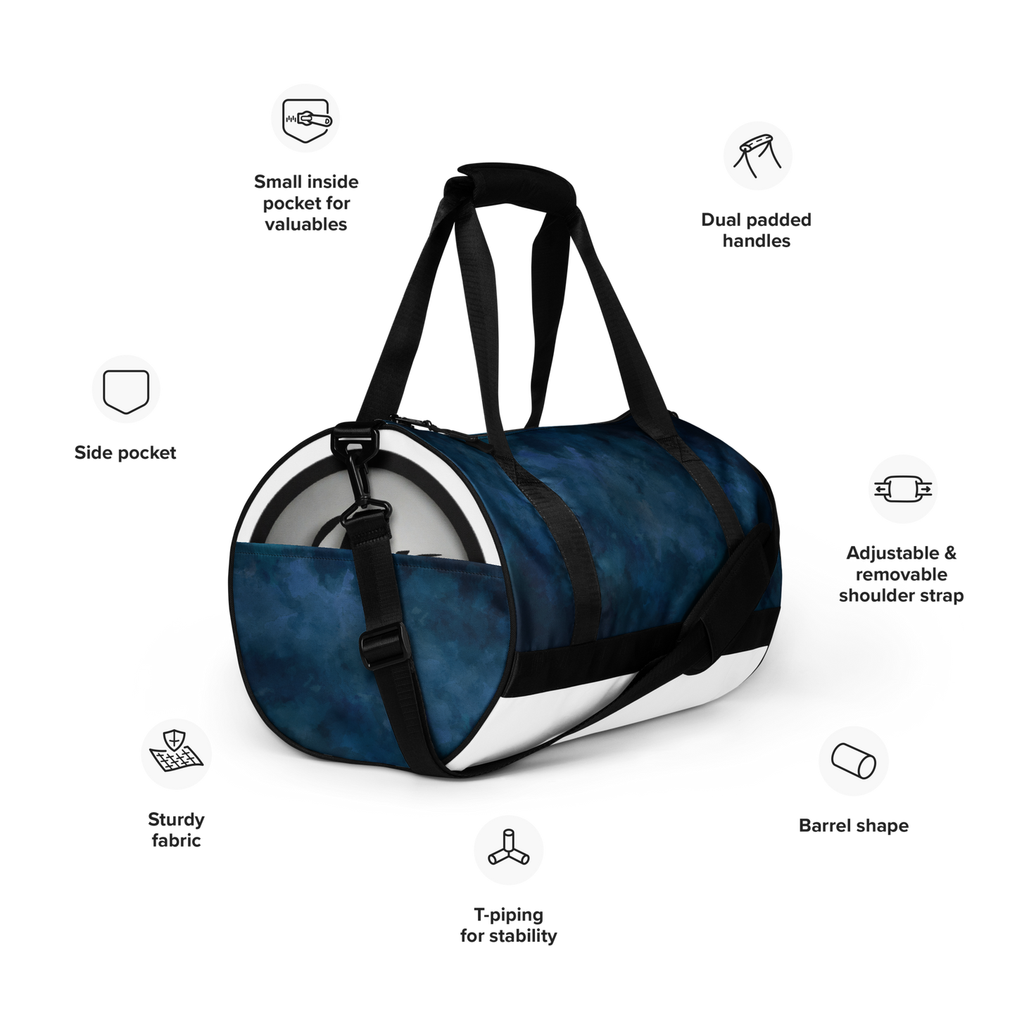 All-over print gym bag
